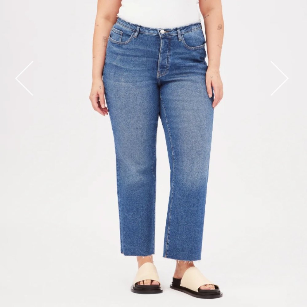 Warp & Weft ASE Straight cropped jeans size 18 Plus size